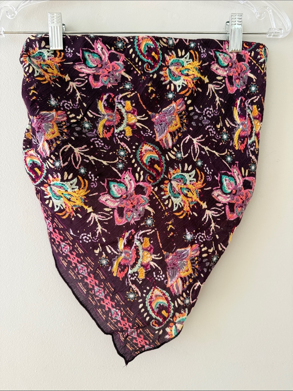Free People Handkerchief crop top NWT